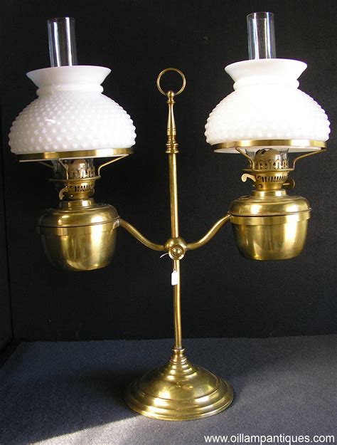 John Scott Double Student Oil Lamp Oil Lamp Antiques