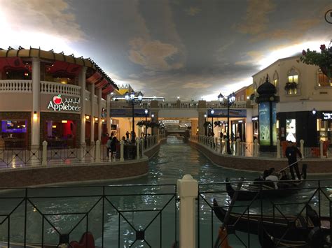 Inside Doha, Qatar's Villaggio Mall. This is all indoor and the lake ...