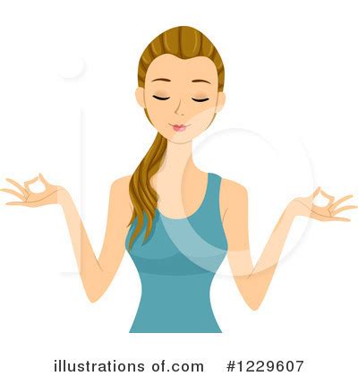 Meditating Clipart Illustration By Bnp Design Studio