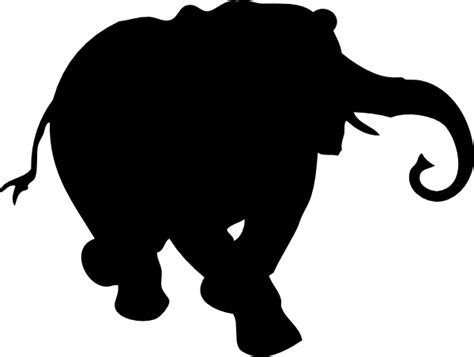 Download Elephant Silhouette Clip Art at Clker.com - vector clip ...
