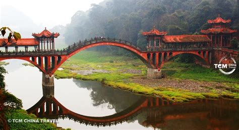 Traditional Chinese Bridge Of Sichuan Tcm China Travel