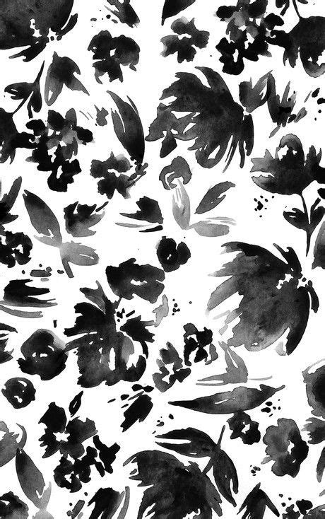 Enjoy and share your favorite beautiful hd wallpapers and background images. Watercolour Floral Print - black & white pattern | Floral ...