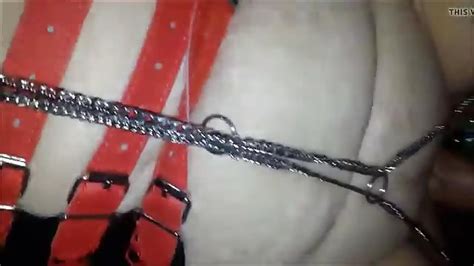 Tied Up Sex Slave Fingering Her Wet Pussy