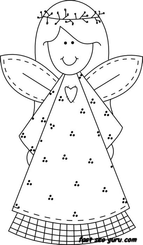These digital coloring pages for kids and adults are fun to. Print out Christmas smile face angel coloring pages