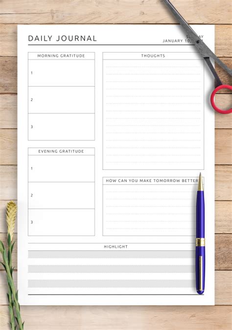 Daily Planner Templates Printable Download Pdf