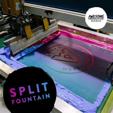 Split Fountain Screen Printing Video Prints Custom Print Screen