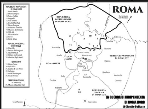 Roma Nord Cartina Tomveelers