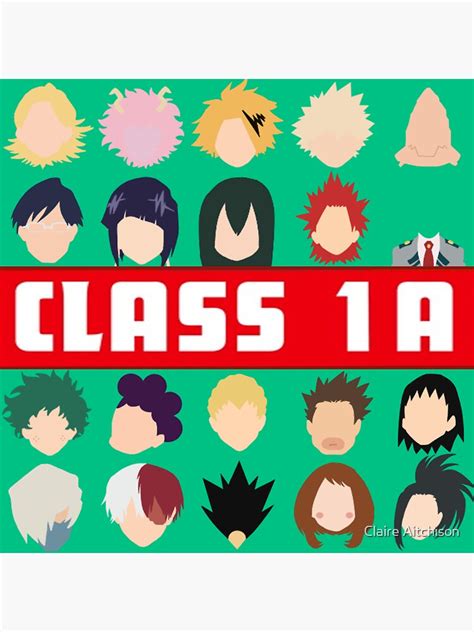 My Hero Academia Class 1a Sticker For Sale By Softwhimsy Redbubble