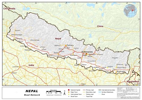 Road Map Of Nepal