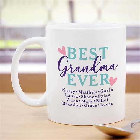 Find out why personalized gifts are always a great choice. Personalized Best Grandma Ever Mug | GiftsForYouNow