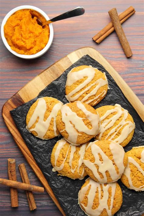 Vegan Pumpkin Cookies With Maple Glaze Loving It Vegan