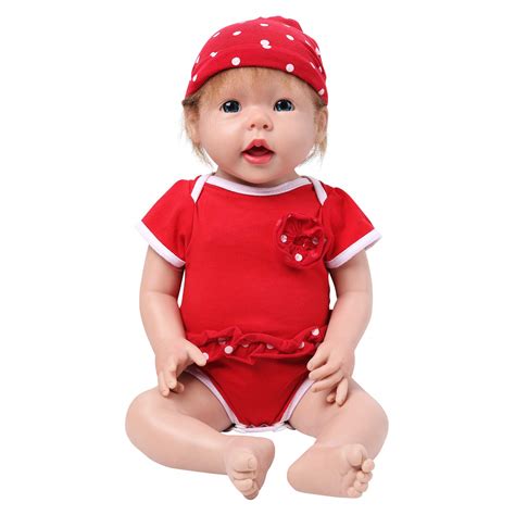 Buy IVITA Silicone Baby Dolls With Hair Not Vinyl Material Dolls Real Full Body Silicone Reborn