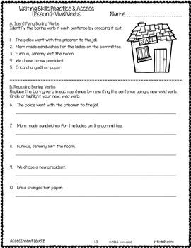 Second grade writing sentence writing writing sentences third grade grade 2 simple sentences complete sentences essay writing fourth grade. WRITING SKILLS Practice & Assess: Grade 6 No Prep ...