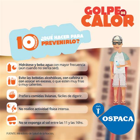 OSPACA Campañas de Prevención Golpe de Calor