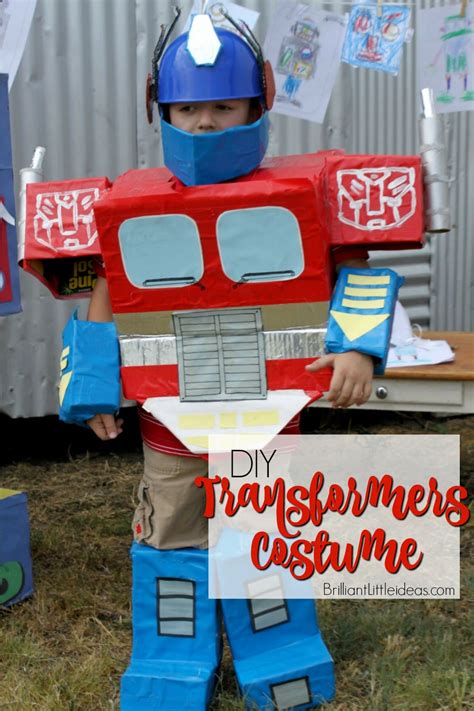 Diy Transformer Costume Template Cut The Packing Tube In Half