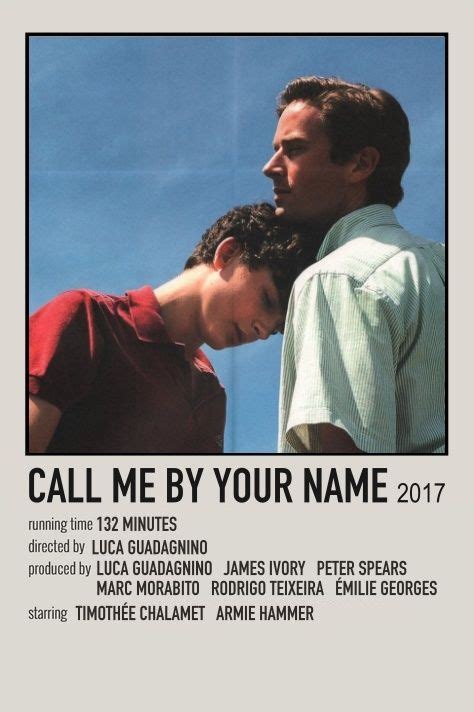 Call Me By Your Name Mid Century Movie Poster The Indie Planet