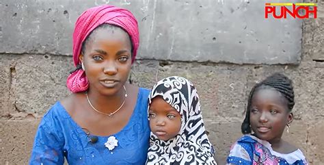 Nigerian Woman Kids Abandoned By Husband For Having Blues Eyes The