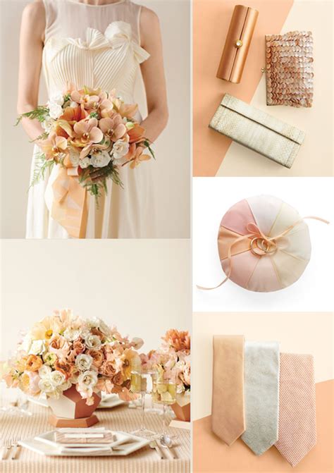 Peaches And Cream Wedding Color Palette
