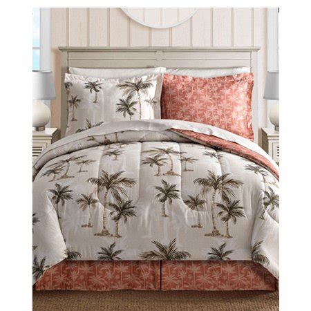 If you are looking for tropical bedding and comforter sets for your bedrooms then we have you covered. Coral, Tropical Palm Tree, Hawaiian Beach, Reversible Twin ...