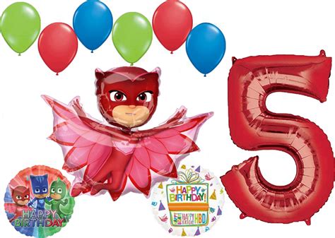 Pj Masks Owlette 5th Birthday Party Supplies Balloon Bouquet