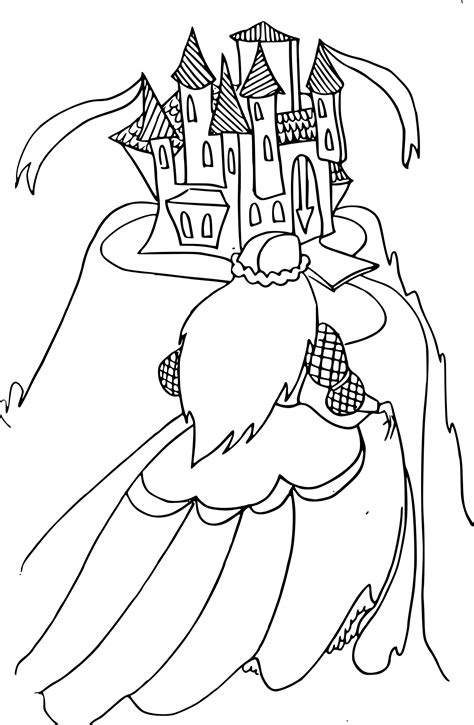 Coloriage Château Princesse À Imprimer concernant Chateau De Princesse
