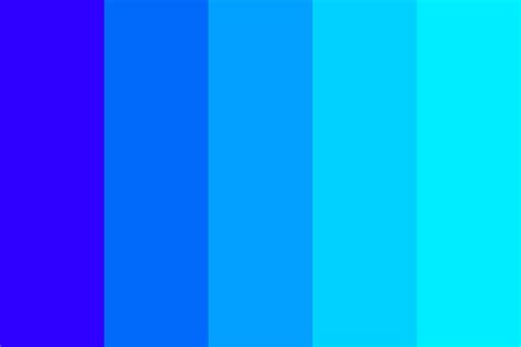 Just Blue Color Palette Blue Color Schemes Neon Colour Palette