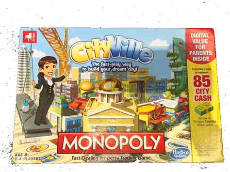 Monopoly Cityville Edition Monopoly Board Monopoly Game Dream City