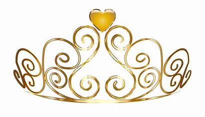 Crown Princess Clipart Background Transparent Gold Vector