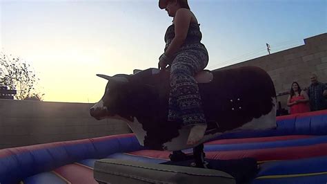 Women Riding A Bull Youtube