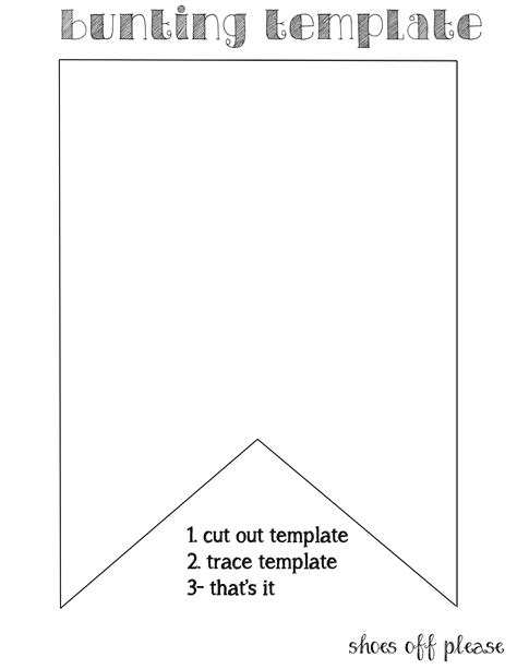 Bunting Template Schablonen Pinterest Bunting Template Buntings