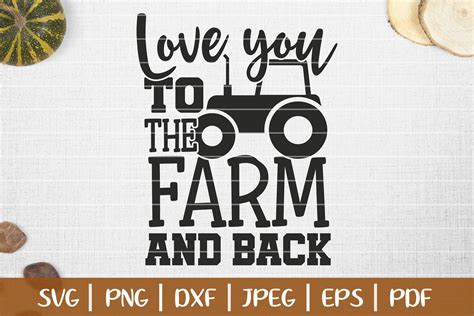 The charmed farm svg shop's digital files are to be used for either personal or commercial use. Love You To The Farm And Back SVG, Southern Funny Kitchen ...