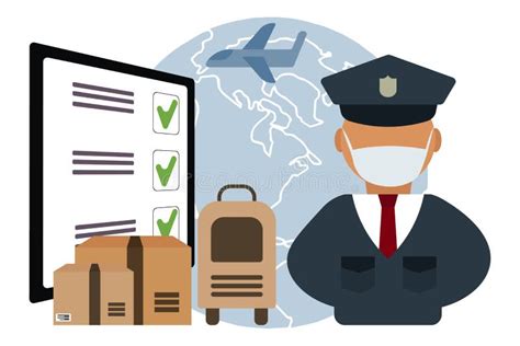 Cartoon Customs Officer Stock Illustrations 142 Cartoon Customs