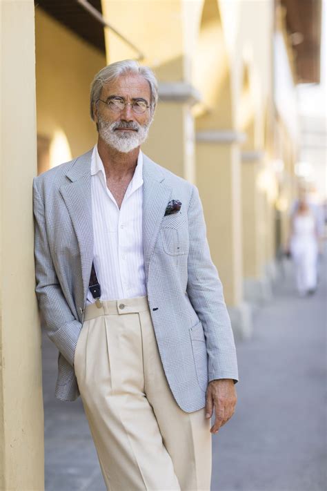 See The Best Street Style From Pitti Uomo Casual Clothes For Men Over 50 Older Mens Fashion