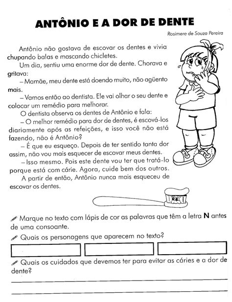 50 Textos Com InterpretaÇÃo Para AlfabetizaÇÃo Ou 1º Ano Atividades