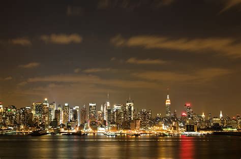Over Illumination Light Pollution Manhattan New York City By