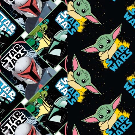 Baby Yoda Fabric Movie Wallpaper