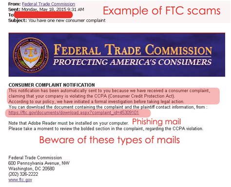 Federal Trade Commission Scams Ftc Fraud Internet Hoax