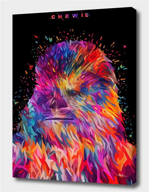 Chewie Canvas Print By Alessandro Pautasso Numbered Edition From