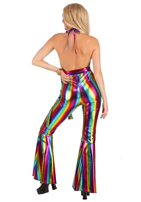 rainbow rave disco women s costume