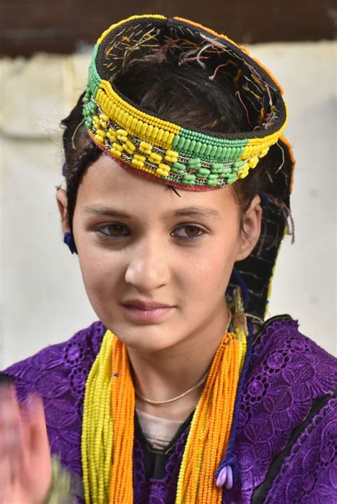 Hindukush Pakistan August Portrait Of Kalash Tribe Woman