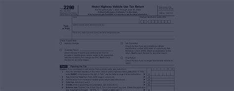 Irs Form 2290 Printable 2022 2290 Tax Form Online Instructions