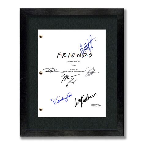 Friends Tv Show Script Signed Autograph Screenplay Rachel Etsy Australia