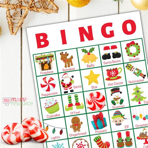 Christmas Bingo For Large Group 1000 Printable Bingo Cards