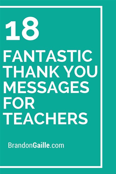 By sending appreciation messages, you gain customers' confidence. 19 Fantastic Thank You Messages for Teachers | Message for ...
