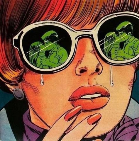 Comic Book Design Art Pop Woman In Sunglasses Pop Art Girl Crying