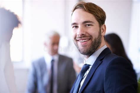 Passionate About Business Cropped View Of A Young Businessman Smiling