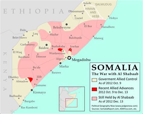 Political Geography Now Somalia Al Shabaab Map Update Dec Somalia Map Political