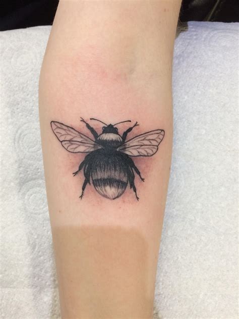 Bumblebee Tattoo On Forearm Done By Rae At The Moth And Flame In Bromley