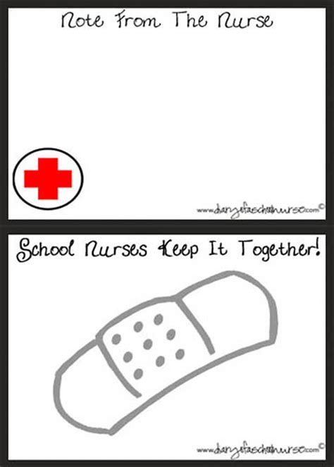 Diary Of A School Nurse School Nurse Note Cards