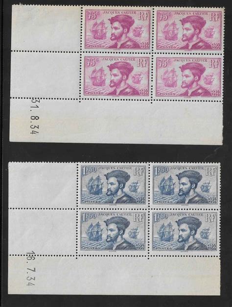 france 1934 jacques cartier blocs de 4 exemplaires catawiki